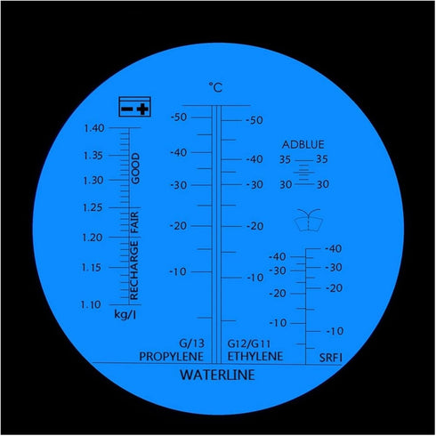 VGVGV 4 1 Brix Refractometer, Hand Held Tester Tool in Engine Fluid Glycol Antifreeze Freezing Point Car Battery