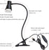 3W 5V USB Portable LED Clip Desk Lamp, 3 Colors Changeable, Adjustable 15" Arm for Reading