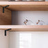 5.70X3.93X1.14 Inch 2 Pack ULTECHNOVO L-Shaped Triangle Shelf Brackets Heavy Duty Steel Angle Brackets Corner Braces