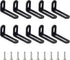 Generic 10PCS Small L Brackets for Shelves, 2x1x0.5 Inch Adjustable Corner Bracket, Heavy