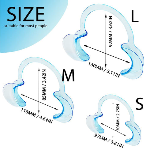 Pack 3 Dental Cheek Retractor C Shape Mouth Opener Size S,M,L