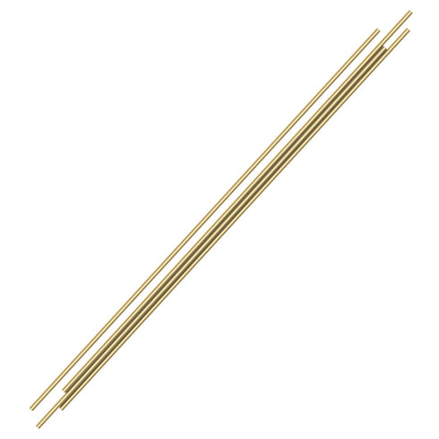 Brass Solid Round Rod Lathe Bar Stock, 1/8 Inch Diameter, 14 Inches Length, 4 PCS