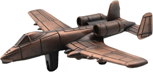 TREASURE GURUS, LLC Treasure Gurus USAF Model A-10 Warthog Plane Die Cast Pencil Sharpener