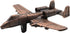 TREASURE GURUS, LLC Treasure Gurus USAF Model A-10 Warthog Plane Die Cast Pencil Sharpener