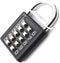 ZENG 10-Button Combination Padlock - Pre-Set 5-Digit Unchangeable Code for Gym Lockers and Toolboxes (Black)