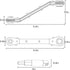 HVAC Service Wrench - Refrigeration Ratcheting Curved Wrench 3/8 1/4 5/16'' 3/16'' with Hex Bit Adapter