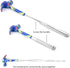 YOUMI 6 in 1 Multifunctional Anti-Corrosion Floral Hammer & Screwdriver Tool Set for Sweetheart (Blue)