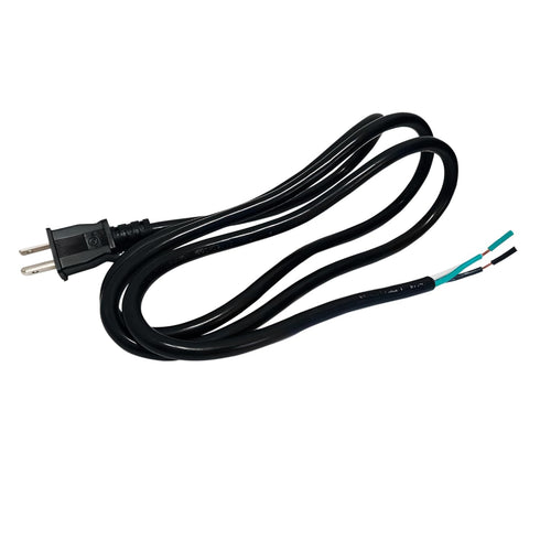 OCS Parts NEMA 5-15 16-Gauge 3-Wire Power Tool Cord - 6 Feet Replacement SJTW Cord with Open End