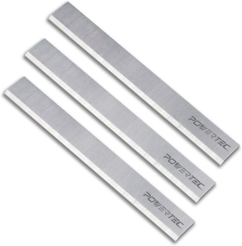 POWERTEC 6-1/8 Inch Jointer Blades, Replacement for Craftsman 21705 Jointer, Set of 3 Knives (148022)