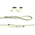 Wire Rope Sleeve, Aluminum Alloy, for Wire Rope Dia. 1/2", PK 10