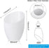 5.3" 4.3" 1.7" 8 Pack Bulb PATIKIL High Diameter Fitter Plastic Lampshade, Plastic Lamp Shade Replacement Light Cover