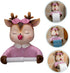 WOONEKY Creative Cartoon Reindeer Toilet Paper Holder Wall-Mounted Roll Paper Rack Bathroom Accessory Tissue Storage