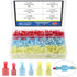 Glarks 300pcs 22-16 16-14 12-10 Gauge Nylon Fully Insulated Male/Female Spade Quick Splice Terminals Kit