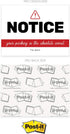 You Park Like an Idiot Sticky Note Pads, 4" x 3", Repositionable Funny Bad Parking Notifications
