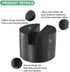 M METERXITY 2-Pack 2 Inch Pinch Floor Jack Rubber Pad, Dia Universal Rail Weld Stand Jack Round Pad Adapter for Change