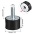 uxcell M8 Thread Male Female Rubber Mounts, Vibration Isolators, Shock Absorber 30mm x 20mm Black