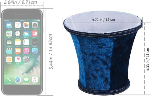 4.72X4.72X4.33In Hemobllo Fashionable Cloth Lampshade Small Size Clip-on Lamp Cover for Household Chandelier and Table