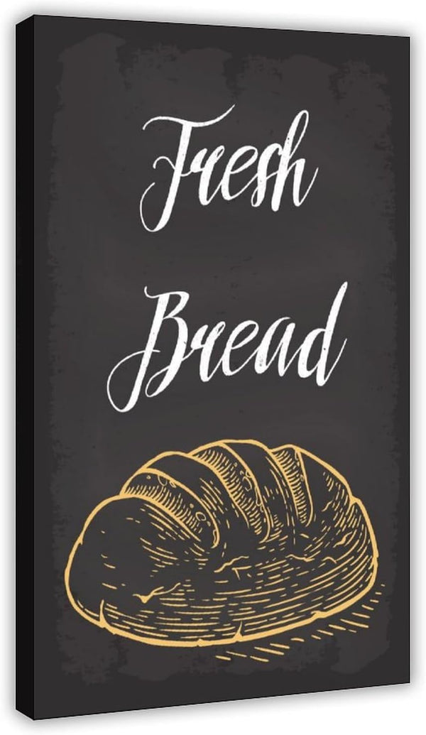 Generic Fresh Bread Bakery Canvas Poster Bedroom Decor Landscape Office Room Decor Gift
