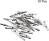 uxcell 20pcs 10A Heavy-Duty Alligator Clips, Battery Crocodile Electrical Test Clamps, Silver Tone