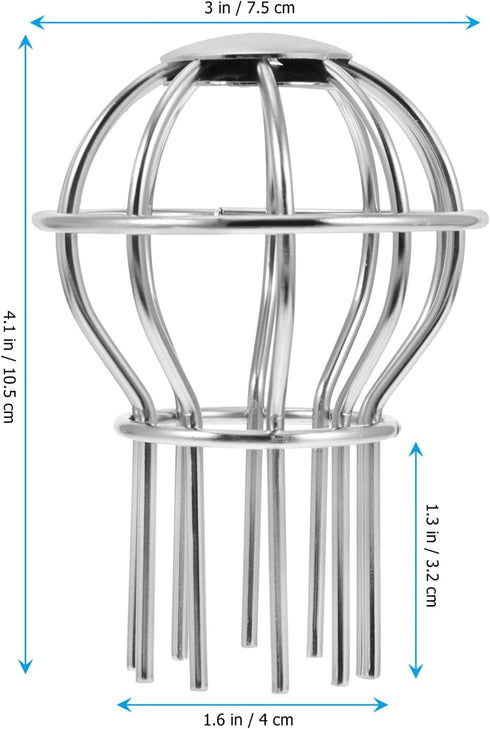 DOITOOL 4inch Leaf Filter Gutter Protection - Anti Clogging Stainless Steel Gutter Strainer for Outdoor Drain Cover