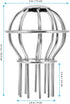 DOITOOL 4inch Leaf Filter Gutter Protection - Anti Clogging Stainless Steel Gutter Strainer for Outdoor Drain Cover