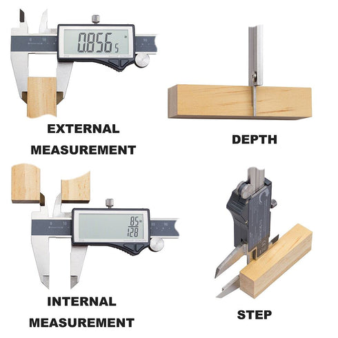 IP54 Grade Digital Caliper DCLR-0805 | 0-8" /200mm, Inch/Metric/Fractions Conversion