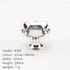 SANCHAKOU 2 1.25 1.14Inch 8102 Crystal Door Knobs Pcs * Single Hole Acrylic Drawer Bedside Table Coffee Table Cabinet