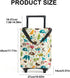 Vdaxvme Sturdy Portable Grocery Cart Bag Spacious Waterproof Shopping Bag with Wheels For Household And Outdoor Use