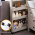 LYFJMUS 3.5 (2 ''Slim Rolling Storage Cart with Wheels Bathroom Storage Cart Mobile Shelving Laundry Room Organizer