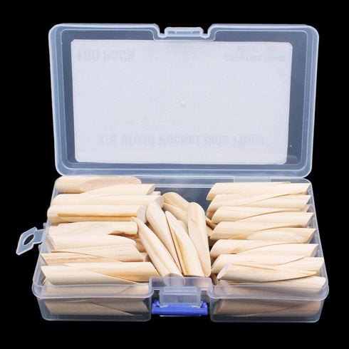 AUTOTOOLHOME 100 Pack Solid Wood Pocket Hole Plugs, Pine for Pocket Hole Jig Woodworking Tool with Storage Case