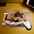 Dachshund Book Worm Gaming Mouse Pad, Personalized Non-Slip Rubber Mouse Pad for Computers, 9.5 x 7.9 Inch, Puppy