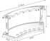 Clear Plastic Pen Holder Display Stand - 4 Pack, 6-Slot Organizer for Home Office & Store Use