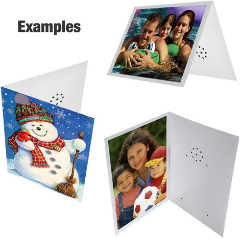 Talking Products 40 Voice Recordable Talking Greeting Card, Seconds Recording with Replaceable Batteries, Record