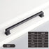 Aoleegatt Pulls(Black-192mm) American Style Zinc Alloy Thick Solid Door Handle Drawer Pull Black Gold Wardrobe Cupboard
