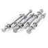 (5 Sets) 5/16-18x5" Hex Head Stainless Steel Bolts and Nuts with Flat & Lock Washers, Fully Threaded Kit