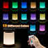 Night Light, LED Touch Bedside Table Lamp, Muti-Colour, USB Rechargeable, Remote Control, Portable Lamp for Baby Bedroom, Living Room by Auxmir