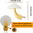 2 Pack 7-Color AUSAYE LED Cute Mushroom Night Light Plug into Wall Lamp Changing Sensor Night Lights for Kids Adults