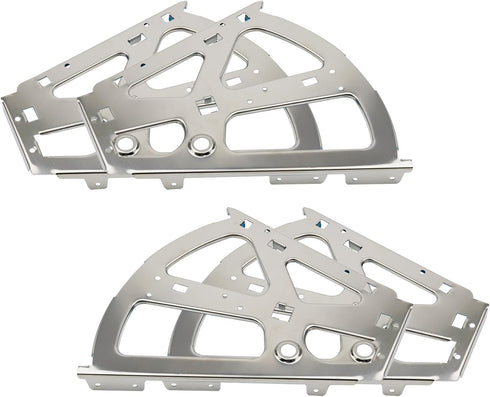 Coshar 4Pcs 2 Layers Shoes Drawer Hinges Stainless Steel Fan Shape Shoe