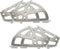 Coshar 4Pcs 2 Layers Shoes Drawer Hinges Stainless Steel Fan Shape Shoe