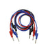 Qingdinu 4 4MM 1M 1000V/15A PCS Dual Stackable Banana Plug Multimeter Test Leads Cable Pure Copper Connector(Blue)