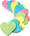 Marspark 9 Pack Heart Shaped Sticky Notes, 3 x 3 Inches Colorful Memo for Home Office School Supplies