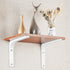 4 4 Inch 2 SAYAYO L Shape Wall Bracket, x Iron Shelf Bracket DIY Floating Shelf Support, PCS Bright White