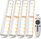 LDOPTO Motion Sensor Under Cabinet Lights with Remote 4 Pack, Dimmable Battery