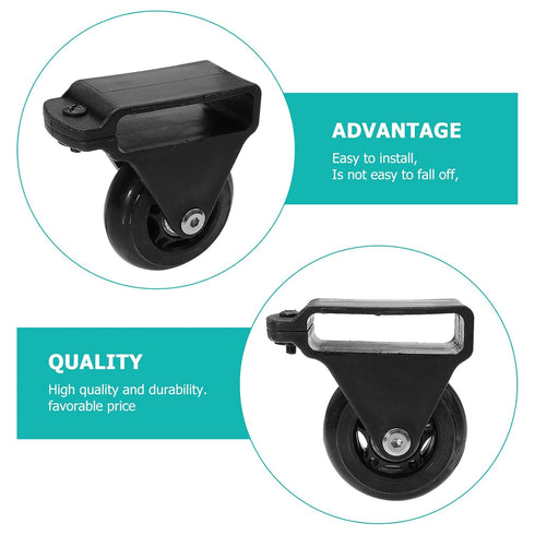 2pcs Leveling Casters Leveling Casters Cart Accessories Telescopic Ladder Wheel Practical Balance Bar Pulley Home