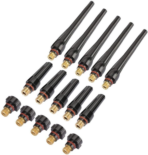 TIG Welding Back Caps, 15Pcs 57Y02(Long) 57Y03(Medium) 57Y04(Short) for TIG Welding Torch