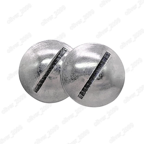 QuarkMRO 304 M2 M2.5 M3 M4 M5 M6 (M4 18mm,50) Stainless Steel Slotted Large Raised Cheese Head Screws x