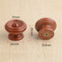 Generic 6PCS Brown-10pcs) Farmhouse Style Wooden Knobs Wood Drawer Shoe Cabinet Bedside Table Knobs Pulls Handles