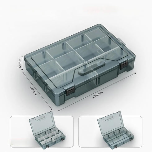 Easnea (10 Screw Organizers Storage Bin Hardware Storage Box Hardware Organizer Garage Removable with Lid Workbench