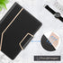 Toplive Black Padfolio Portfolio Case, Executive Business Folder with Document Sleeve, A4 Size Clipboard & Card Holders