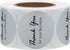 Hybsk Gold Foil Thank You for Your Business Stickers, 1.5" Round, Total 500 Labels Per Roll (Silver)